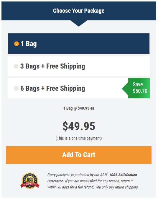 Advanced Hydration Formula 1 Bag Price